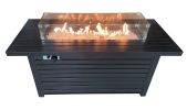 AZ Patio Heaters Outdoor Rectangle Fire Pit in Hammered Bronze