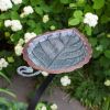 Aspen Leaf Birdbath- Rail Mount Bracket