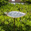 Aspen Leaf Birdbath- Stake