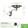 Classic II Birdbath- Rail Mount Bracket