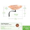 Bee Fountain & Birdbath- Wall Mount Bracket