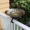 African Daisy Birdbath- Over Rail Bracket