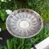 African Daisy Birdbath- Rail Mount Bracket