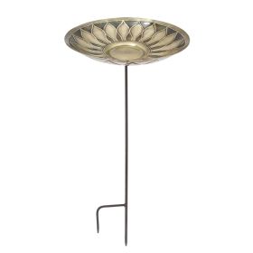 African Daisy Birdbath- Stake