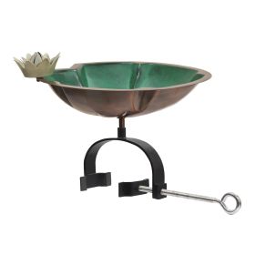 Lilypad Birdbath- Over Rail Bracket