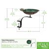 Lilypad Birdbath- Rail Mount Bracket