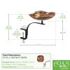 Dara Knot Birdbath- Rail Mount Bracket