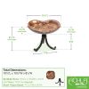 Dara Knot Birdbath- Tripod Stand
