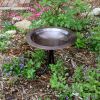 18" Classic Copper Birdbath- Tripod Stand