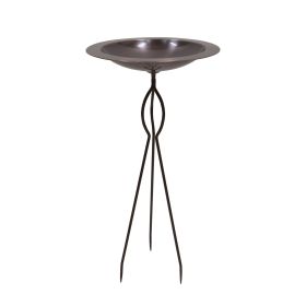 18" Classic Copper Birdbath- Stake