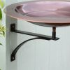 18" Classic Copper Birdbath- Wall Mount Bracket