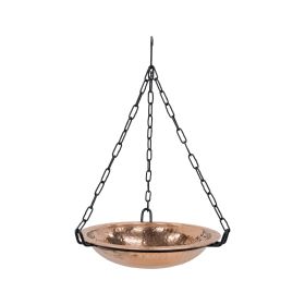 12" Copper Hanging Birdbath