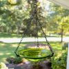 12" Fern Green Hanging Birdbath