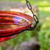 12" Red Hanging Birdbath