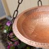 14" Solid Copper Hanging Birdbath