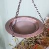 18" Classic Copper Hanging Birdbath