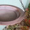 18" Classic Copper Hanging Birdbath
