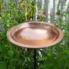 Hammered Copper Bowl w/ Rim- Stake