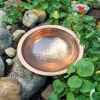 Hammered Copper Bowl w/Rim, Non-threaded