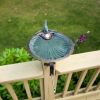 Scallop Shell Birdbath- Over Rail Bracket
