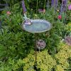 Scallop Shell Birdbath- Stake