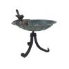 Scallop Shell Birdbath- Tripod Stand