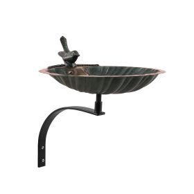 Scallop Shell Birdbath- Wall Mount Bracket