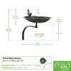 Scallop Shell Birdbath- Wall Mount Bracket