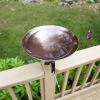 Burnt Copper Birdbath- Over Rail Bracket