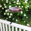 Burnt Copper Birdbath- Rail Mount Bracket