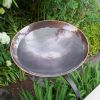 Burnt Copper Birdbath- Rail Mount Bracket