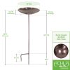 Burnt Copper Birdbath- Stake