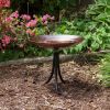 Burnt Copper Birdbath- Tripod Stand