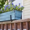Small Nantucket Blue Flower Box