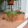 Medium Plain Copper Plated Flower Box