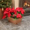 Small Copper Plated Tapered Planter