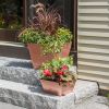 Small Copper Plated Tapered Planter