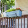 Medium Blue Flower Box- Clamp-On Brackets