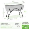 Bella Stand- Large White Flower Box