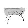 Bella Stand- Large White Flower Box