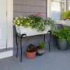 30"H Flora Stand- Large White Flower Box