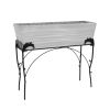 30"H Flora Stand- Large White Flower Box