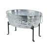 Embossed Oval Tub with Folding Stand