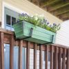 Small Green Flower Box- Clamp-On Brackets