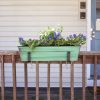 Small Green Flower Box- Clamp-On Brackets