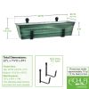 Small Green Flower Box- Wall Brackets