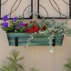 Small Green Flower Box- Wall Brackets
