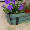 Small Green Flower Box- Wall Brackets