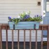 Small Blue Flower Box- Clamp-On Brackets
