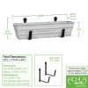 Small White Flower Box- Wall Brackets